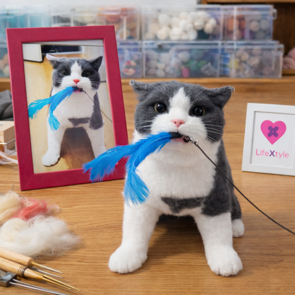 亡くなった猫を形に 羊毛フェルト｜メモリアル オーダーメイド 羊毛