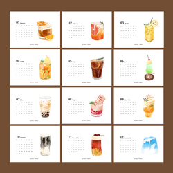 2024年版 コーヒー特調飲料のカレンダー＆ポストカード【Creema限定】新作2024 3枚目の画像