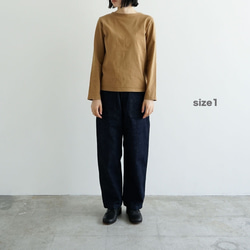 pablo cotton/center back long sleeve t/bristre/size1・2・ 3 2枚目の画像