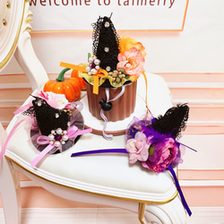 ♡ハロウィンペットボトルカバー♡など　　ハンドメイド　アレキサンダーヘンリー アレキサンダーヘンリー ハロウィンウィッチウーマン柄 文庫本