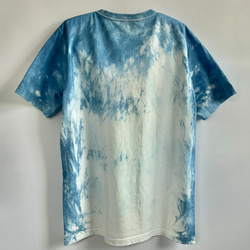 藍染クルーネックTシャツ・杜（半袖男女兼用L） 2枚目の画像