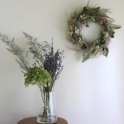 夏☀︎SALE！ユーカリと紫陽花のラベンダーカラーハーフリース