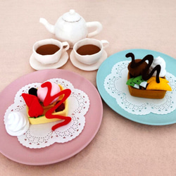 フェルトままごと☆紅茶とワッフルのセット おもちゃ・人形 キキ 通販