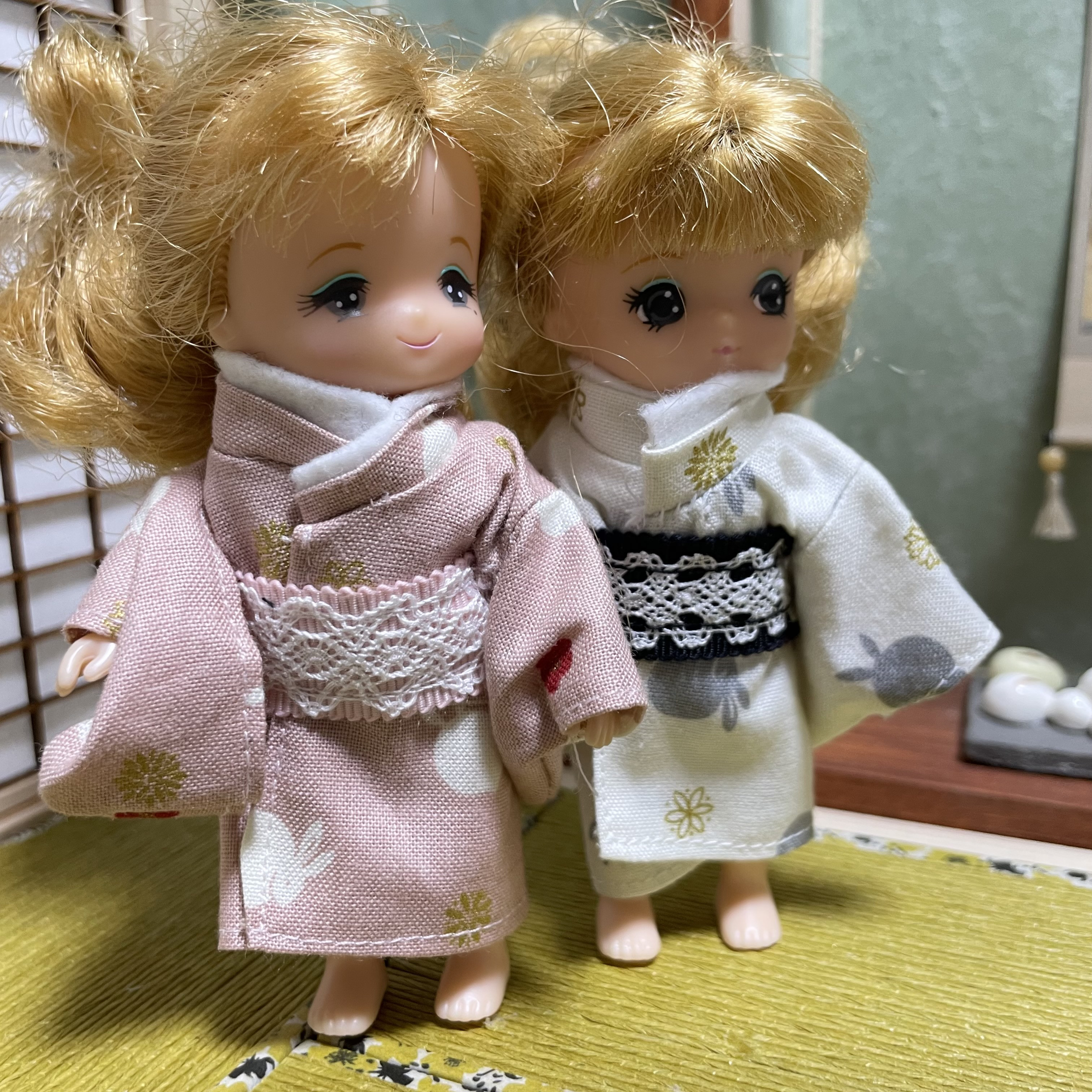 Love-pon おばあちゃんのハンドメイド　 ペア着物うさぎ人形 Love-pon様専用 おばあちゃんのハンドメイド ペア着物うさぎ人形