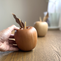 木製リンゴのアロマディフューザー 8枚目の画像