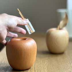 木製リンゴのアロマディフューザー 5枚目の画像