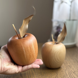木製リンゴのアロマディフューザー 4枚目の画像