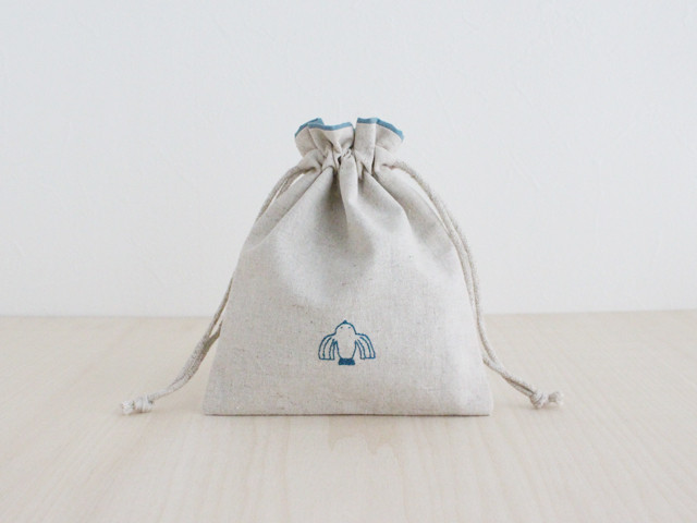 24時間限定タイムセール 巾着袋 トリさん刺繍の巾着ポーチ sunny 通販 works day その他