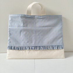yu♡さま☆専用入園入学セット　フリルレッスンバッグ　チェック チェリーパープル f03aa3c4b21676a0439c4742461a33