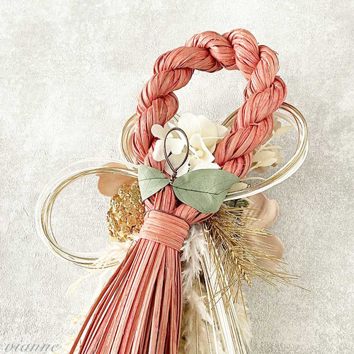 ピンクタッセル風しめ縄飾り しめ縄・しめ飾り vianne・comodo 通販