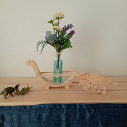 恐竜の花瓶置き インテリア　飾り　一輪挿し　かわいい　 3枚目の画像