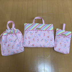 入園入学レッスンバッグ&シューズケース(ダルメシアン柄) レッスン