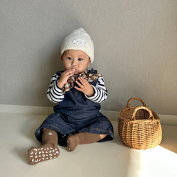 累計800個販売○オリジナルブランドタグ モコモコどんぐり帽子 ニット