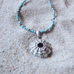 *sv925* Silver Sea Urchin Necklaces 銀のウニのネックレス 4枚目の画像