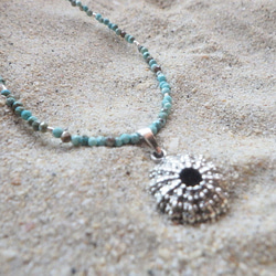 *sv925* Silver Sea Urchin Necklaces 銀のウニのネックレス 5枚目の画像