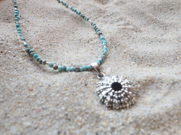 *sv925* Silver Sea Urchin Necklaces 銀のウニのネックレス 5枚目の画像