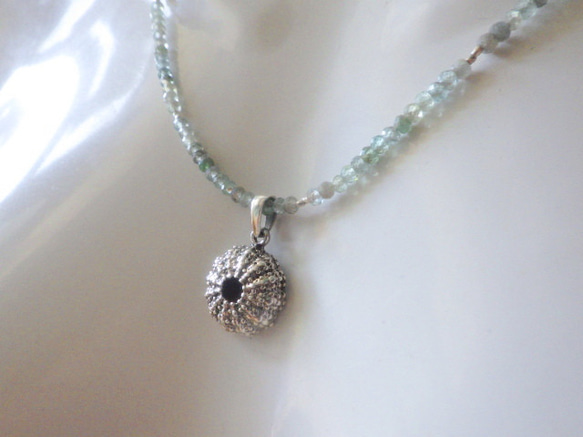 *sv925* Silver Sea Urchin Necklaces 銀のウニのネックレス 6枚目の画像