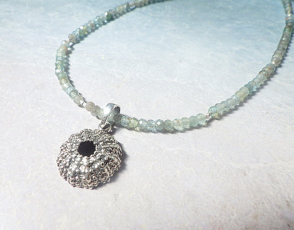 *sv925* Silver Sea Urchin Necklaces 銀のウニのネックレス 7枚目の画像