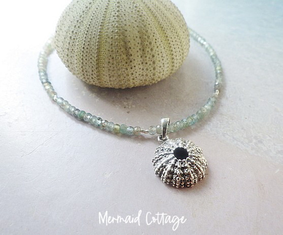 *sv925* Silver Sea Urchin Necklaces 銀のウニのネックレス 1枚目の画像