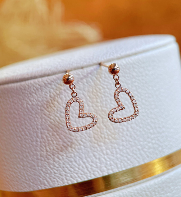 みゆ☆　スタージュエリー　k18 　ハートモチーフ　ダイヤモンド　ピアス ハートモチーフ ダイヤモンドピアスk18 みゆ☆ スタージュエリー k18