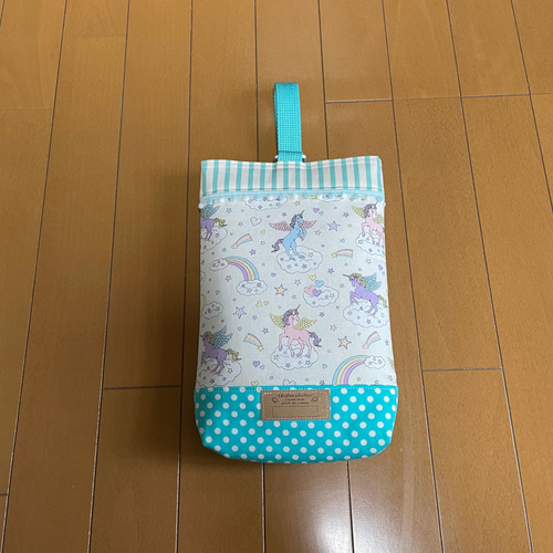 入園入学レッスンバッグ3点セット♡ユニコーン(ミントグリーン