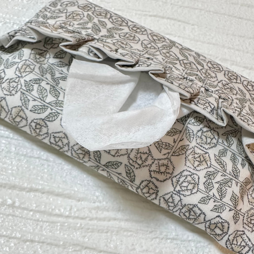 フリルティッシュカバー♡ハンドメイド リバティ リバティ】フリルが