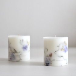 SHIN様オーダー／ボタニカルキャンドル◇かすみ草 キャンドル