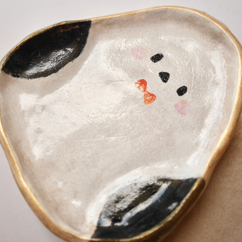 シマエナガ 陶器 小皿✩︎送料無料 小皿 みーちゃんわーるど