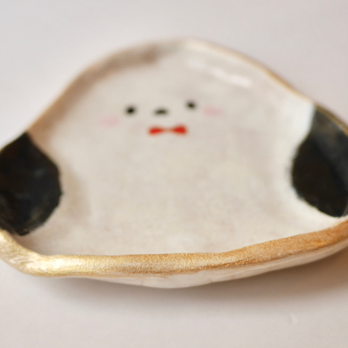 うつわやみたす 皿 プレート シマエナガ 陶器 ☆ うつわやみたす シマエナガ プレート 器 陶器 作家 うつわや
