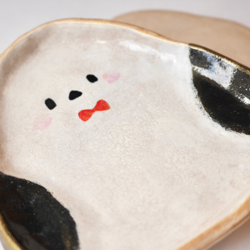 シマエナガ 陶器 小皿✩︎送料無料 小皿 みーちゃんわーるど