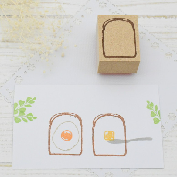 【スタンプセット】パンの朝食シリーズのはんこ 2枚目の画像