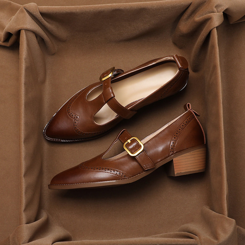 『美品』Atelier R.U. レザーシューズ　Tストラップ　革靴　パンプス 美品』Atelier R.U. レザーシューズ Tストラップ 革靴 パンプス RU（靴