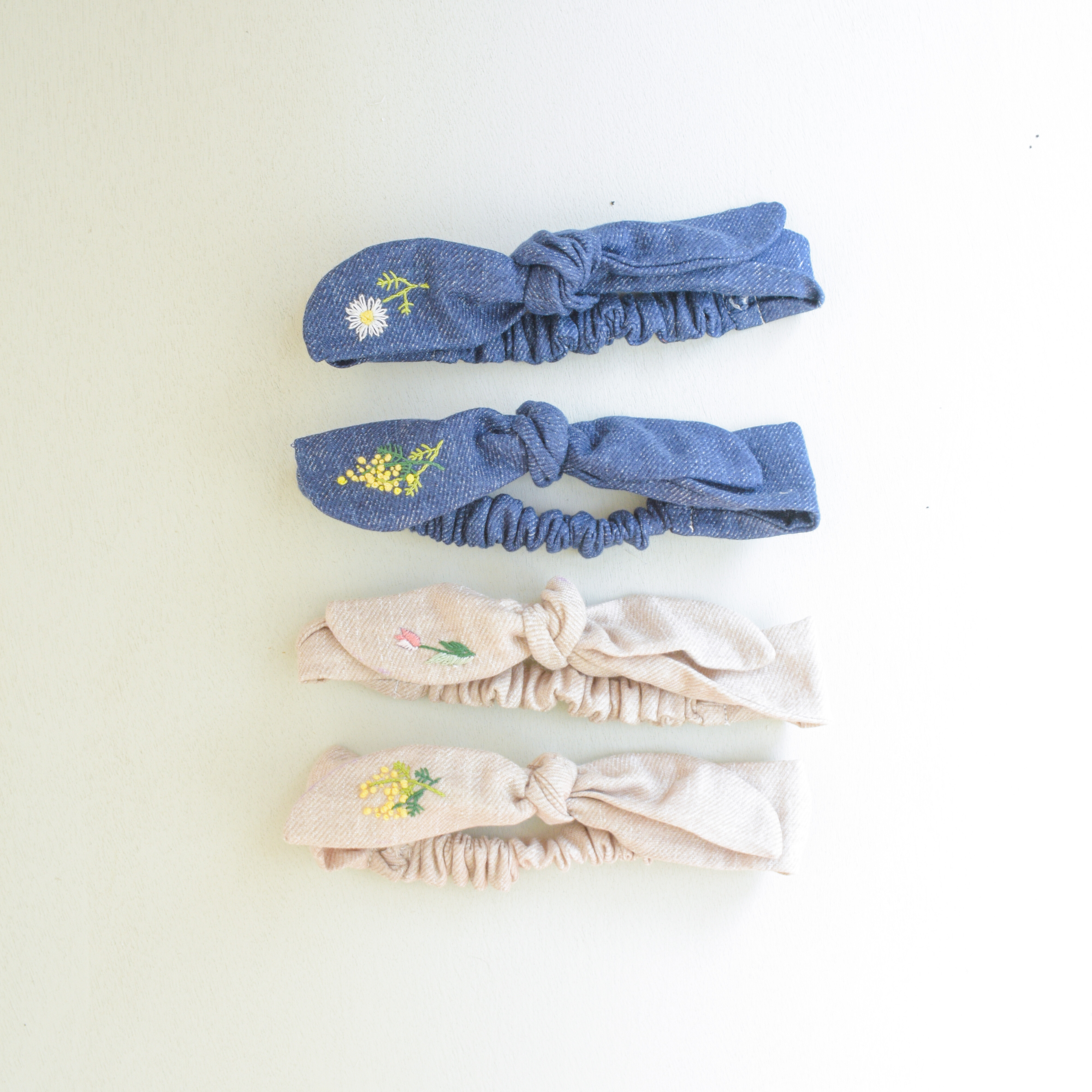 mina perhonen「twins」ヘッドドレス 刺繍　ヘアバンド mina perhonen「twins」ヘッドドレス 刺繍 ヘアバンド