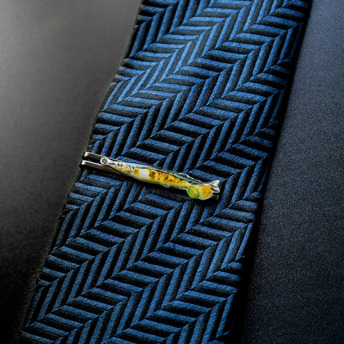 焼き秋刀魚 スワロフスキー ネクタイピン タイピン・カフス lunette