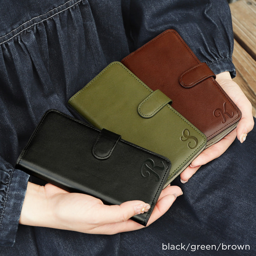 刻印 スタンド式 栃木レザー スタンド式 手帳型 スマホケース 本