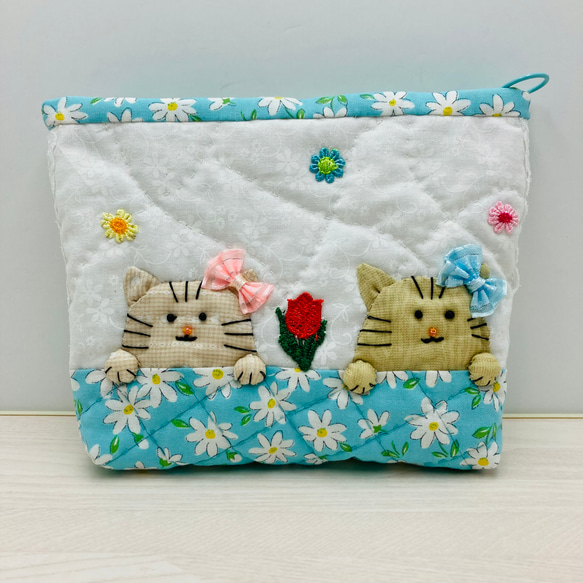 パッチワークポーチ☆猫ちゃん❣️ ポーチ さくら手芸 通販
