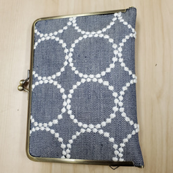 ミナペルホネンハンドメイドがま口マルチケース がま口 リズちゃん