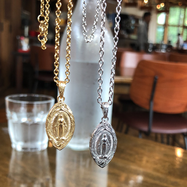 ハワイアンジュエリー マリア ネックレス K14イエローゴールドコーティング インスタ