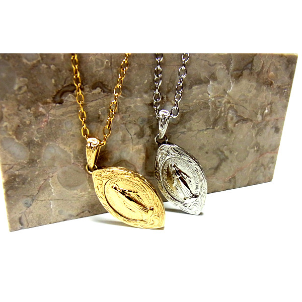 ハワイアンジュエリー マリア ネックレス K14イエローゴールドコーティング インスタ