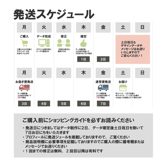 発送日／ご購入前に必ずお読みください 2枚目の画像