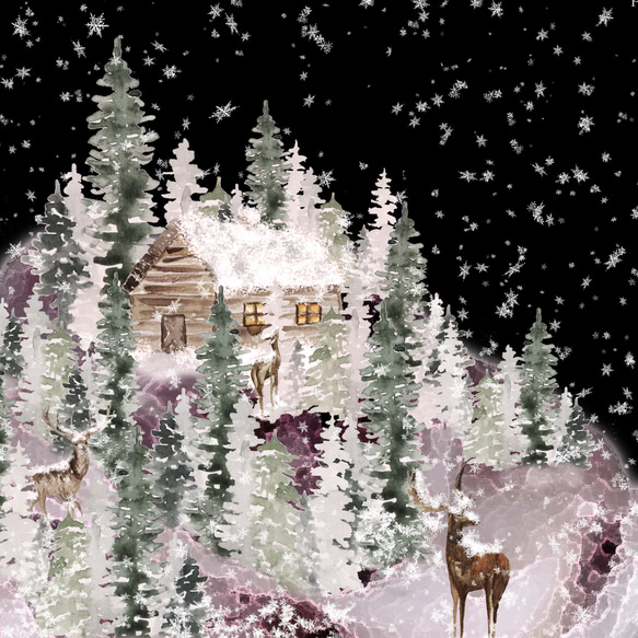 【神秘的なカップの中のクリスマス】インテリア アートポスター　Étape65 7枚目の画像