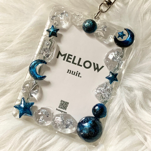 B8トレカキーホルダー】硬質ケース 『 galaxy 』navy blue