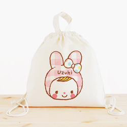 杏衣餅2025さん専用 巾着リュック SIMPLE]一升餅巾着リュック【8colors】シンプル/名入れ刺繍/一升パン/1