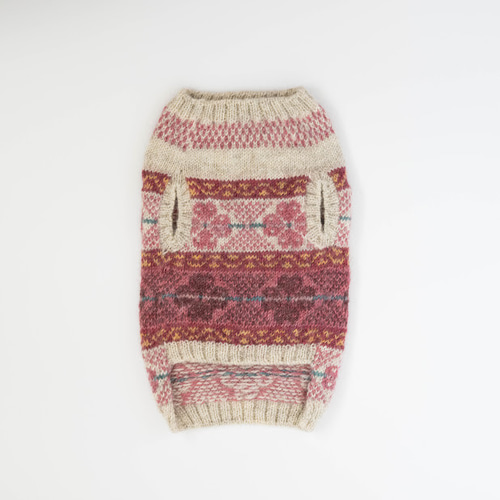 犬服 ニット セーター 手編みオーダー ウール100%