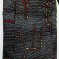 ７３８２　羽織の裏地と色大島紬の着物で作ったスマホポーチ＃送料無 8枚目の画像