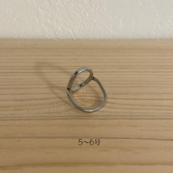 サージカルステンレスのリングリング：オーバル 12枚目の画像