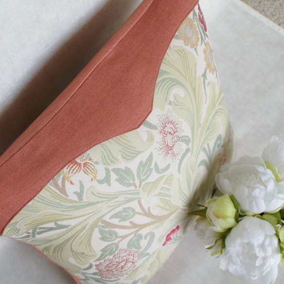 新品　ウィリアムモリス【レスター】クッションカバー2枚組 川島織物セルコン 背当クッションカバー おしゃれ MORRIS