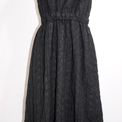 Lacy Stripes Salopette Flare Skirt (black) フレアスカート ブラック 黒 6枚目の画像