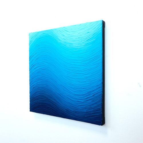 人気シリーズ】受注制作 - インテリアアート ブルー 海（M-#60） 絵画