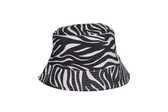 Reversible Zebra Bucket Hat バケットハット ゼブラ柄 ストリート 5枚目の画像